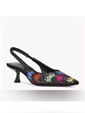 KATE SPADE SPACE INVADERS NEW YORK SLINGBACK PUMPS - NWT